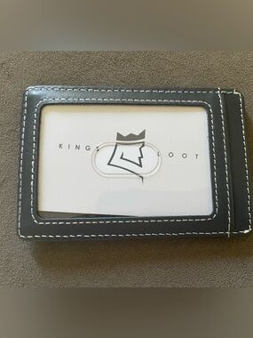 Navy Blue Tuscan Leather Kings Loot Wallet with Money Clip